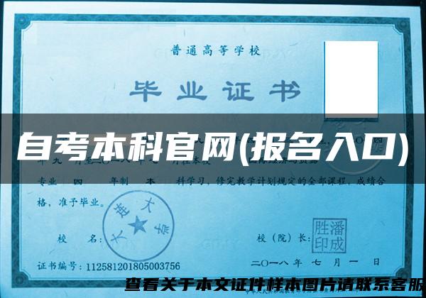 2024年自考本科官方网站及报名通道全面指南